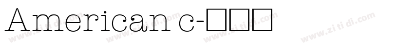 American c字体转换